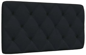 4019207 vidaXL Мека табла за легло, черна, 100 см, плат