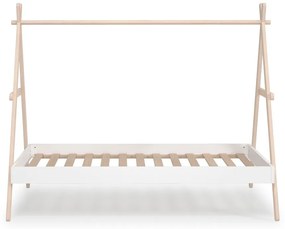 Детско легло от бяло/естествено борово дърво 90x200 cm Trufa - Marckeric