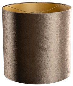 Кадифена абажура кафява със златно покритие 40/40/40