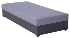 Тапицирано ежедневно легло с място за съхранение JACOB XL 90x200 см сив