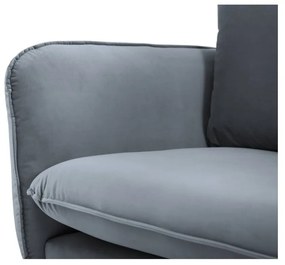 Кресло от сиво кадифе Vienna - Cosmopolitan Design