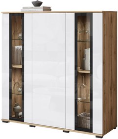 Витрина Каро HB 120-естествен-бял лъскав