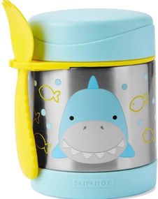 Skip Hop - Контейнер/термос за храна от неръждаема стомана Zoo - акула