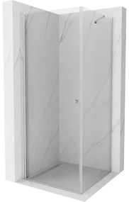 Mexen Pretoria душ кабина с отваряне 80 x 80 см, прозрачна, хром - 852-080-080-01-00