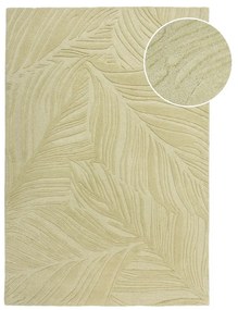 Зелен вълнен килим 200x290 cm Lino Leaf - Flair Rugs