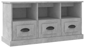 816292 vidaXL ТB шкаф, сив, 100x35x50 см, инженерно дърво