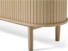 Маса за телевизор от декор от дъб в естествен цвят 180x56x40 cm Meta – Unique Furniture