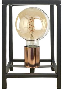 ONLI - Настолна лампа FLOKI 1xE27/15W/230V 20 cm черен/меден