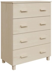 340424 vidaXL Сайдборд HAMAR, меденокафяв, 79x40x103,5 см, бор масив