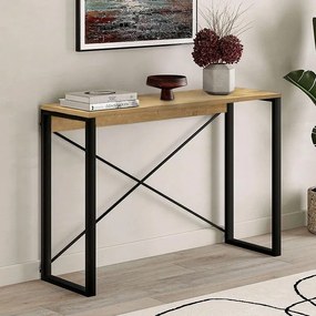 Конзола Archie от меламин в сапфирен дъб 110x35x75см.