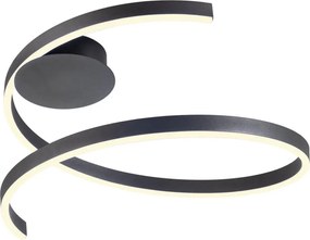 Redo 01-4012 - Димируемо таванно LED осветително тяло SCROLL LED/38W/230V черно