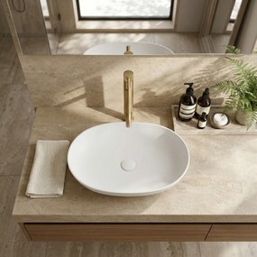 Смесител за баня Rea Lungo Stripe Brush Gold