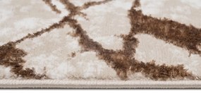 Стилен интериорен килим бежово-кафяв Ширина: 80 см | Дължина: 150 см