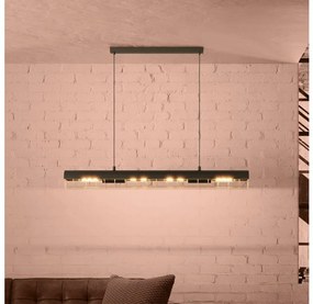 Eglo 390059 - Пендел ALFONSINE 4xE27/40W/230V черен/златист