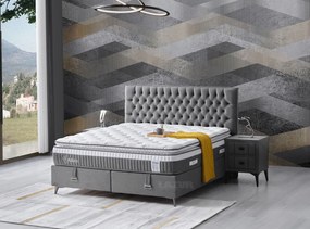 Тапицирано легло Адоро с матрак (мемори) 180/200 см