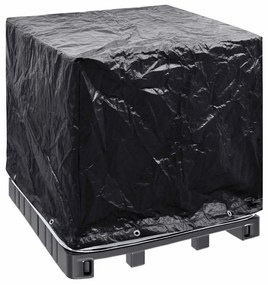 41644 vidaXL Покривало за IBC контейнер с 8 капси 116x100x120 см