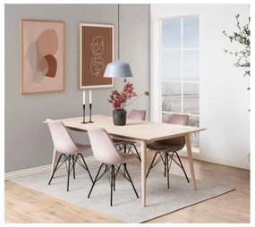 Черно-розов трапезен стол Eris - Actona