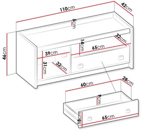 ТV шкаф Fargo 1D1S
