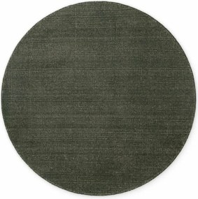 Тъмнозелен ръчно изработен вълнен кръгъл килим ø 200 cm Greenwich – Ted Baker