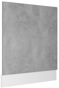 802566 vidaXL Панел за съдомиялна машина "Lyon", бетонно сив, 59,5x3x67 см, инженерно дърво