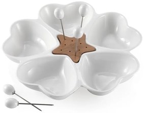 Чиния за сервиране с 5 шишчета Cuori - Brandani