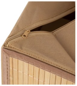 Бамбукова кутия за съхранение в естествен цвят 15x31x15 cm – Compactor