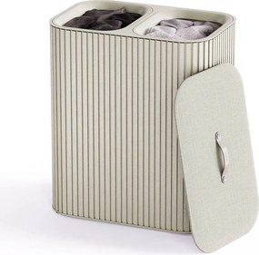 Бежов бамбуков кош за пране 2x45 l Tota Luxe – Joseph Joseph