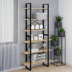806562 vidaXL Висок шкаф, 100x30x210 см, бор масив