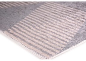Сив и бежов миещ се килим, 80x150 cm - Vitaus