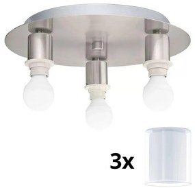 Eglo - LED Плафониера MY CHOICE 3xE14/4W/230V хром/бял