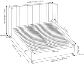 Тапицирано легло Brillo-140 x 200