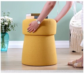 Табуретка в цвят горчица Beans – Artie