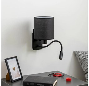 Brilagi - LED Аплик NUBILA 1xE27/25W/230V + LED/3W черен