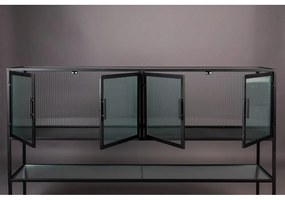 Черен метален шкаф 150x90 cm Boli - Dutchbone