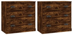 3185244 vidaXL Сайдборди, 2 бр, опушен дъб, инженерно дърво