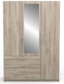 Гардероб Coben Трикрилен-дъб