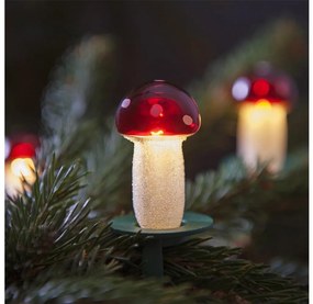 Коледни лампички TOADSTOOL 12xE10/10,7м червени