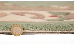 Зелен вълнен килим , 150 x 240 cm Aubusson - Flair Rugs