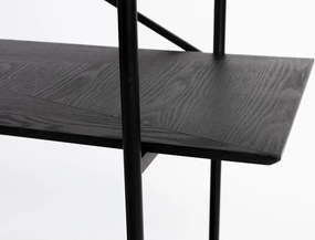 Черен метален стелаж 120x180x40 cm Marcio – White Label