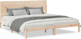 3309319 vidaXL Рамка за легло без матрак, 200x220 см, масивна дървесина