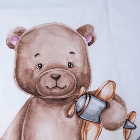 Памучно спално бельо за детско креватче 100x135 cm Medvídek "Plane" – Jerry Fabrics