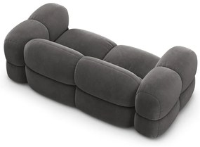 Сив кадифен диван 210 cm Loretto – Cosmopolitan Design