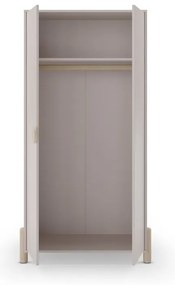 Кремав детски гардероб от масивен бор 93x180 cm Enola – Marckeric