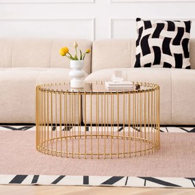 Кафе-маса Temporal Round-злато