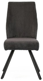 Тъмносиви велурени трапезни столове в комплект 2 бр. Anibal – Marckeric