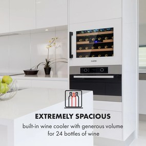 Klarstein Vinsider 24D Built-In, охладител за вино, Quartz Edition, уред за вграждане