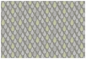 Тапет – Сиви и зелени листа на сив фон