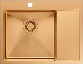 Стоманена мивка RUSSEL 116 Copper
