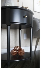 Черно нощно шкафче Aurora – Støraa