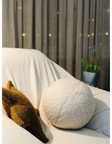 Кремава детска възглавница за диван от букле Ball – Wigiwama